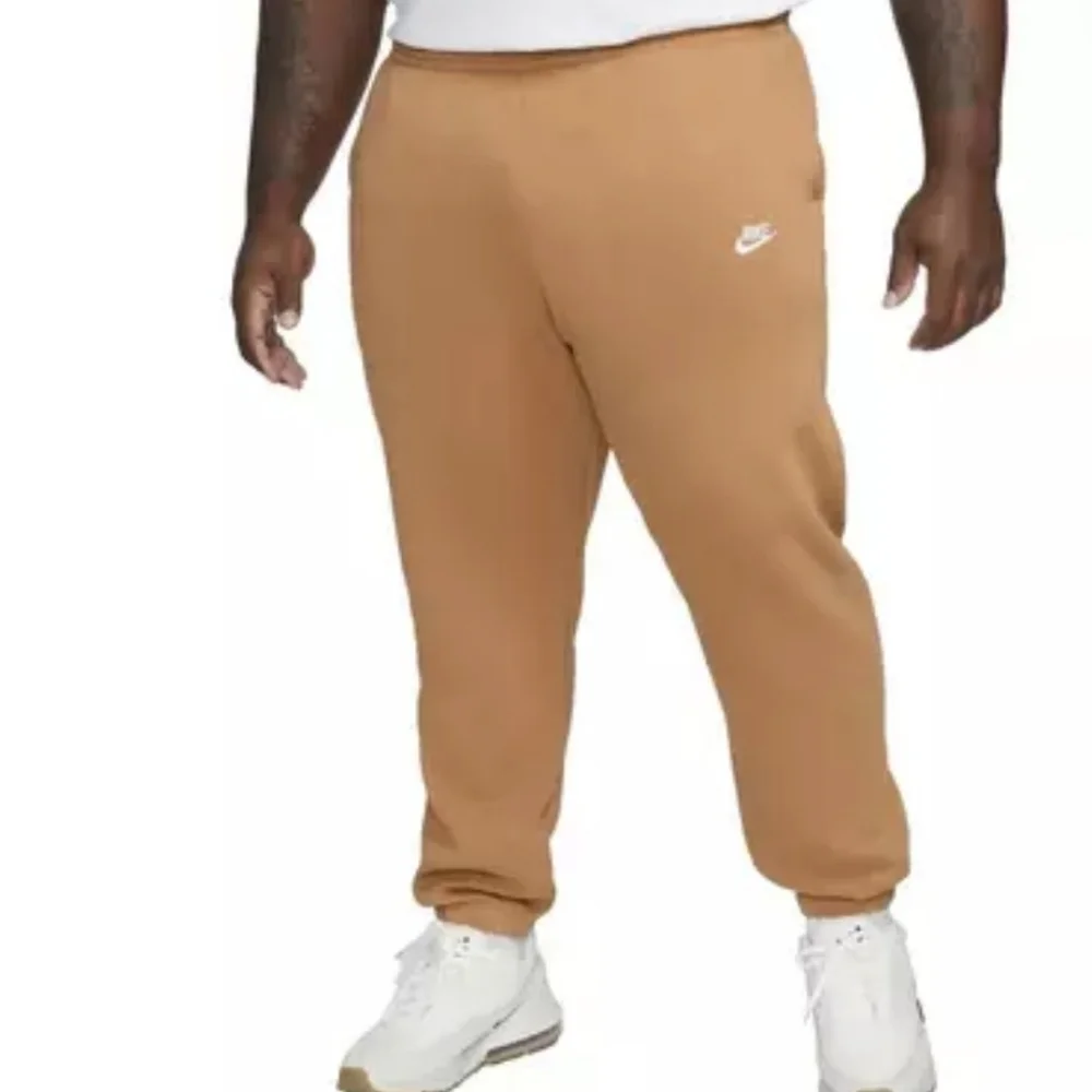 Nike Sportswear fleece Jogger Pants Tan Mens Pants Streetwear